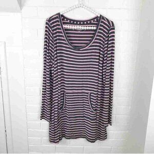 {Soma} Striped Tunic Loungewear Top